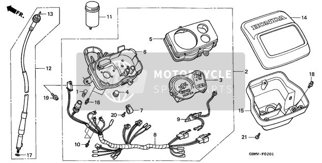 44831GBM650, Cable Comp., Inner (###), Honda, 0